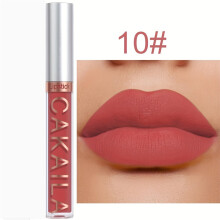 (10) Lápiz labial mate de 18 colores, taza antiadherente resistente al agua de larga duración, brillo de labios mate suave