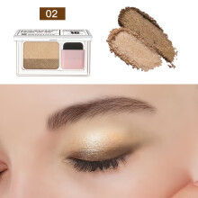 (02) Paleta de sombras de ojos Shimmery de dos tonos, 5-8 tonos versátiles, fácil de mezclar, maquillaje de ojos resistente