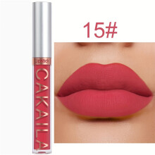 (15) Lápiz labial mate de 18 colores, taza antiadherente resistente al agua de larga duración, brillo de labios mate suave