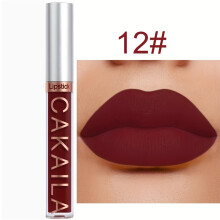 (12) Lápiz labial mate de 18 colores, taza antiadherente resistente al agua de larga duración, brillo de labios mate suave