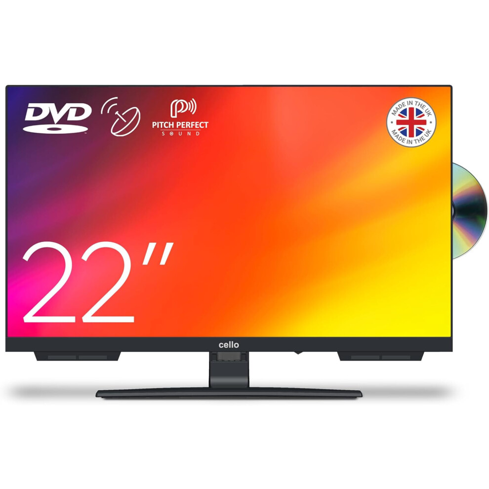 Photos - DVD / Blu-ray Player CELLO C2224F 22" inch FULL HD LED TV DVD COMBI EASY OPERATION & GREAT SOUND 