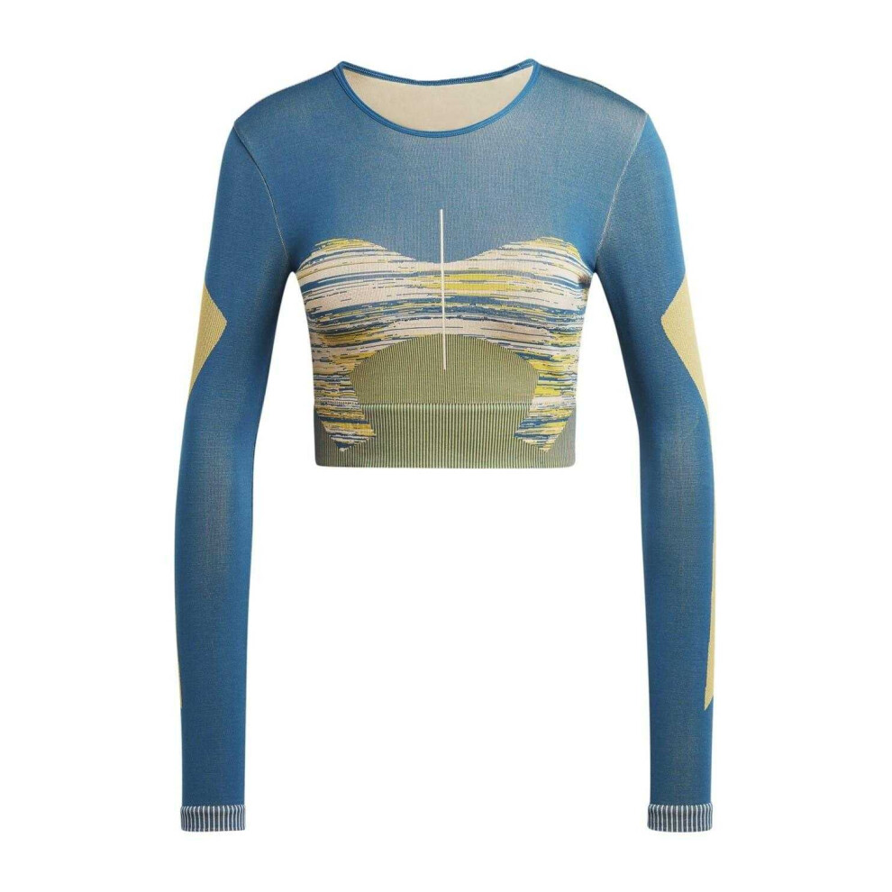Adidas (8 Uk, Green) Womens/Ladies Crew Neck Slim Long-Sleeved Jersey