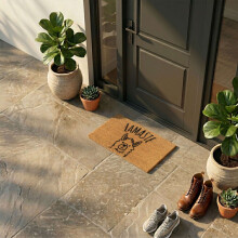 Welcome Coir Doormat, Non-Slip, 60x40 cm