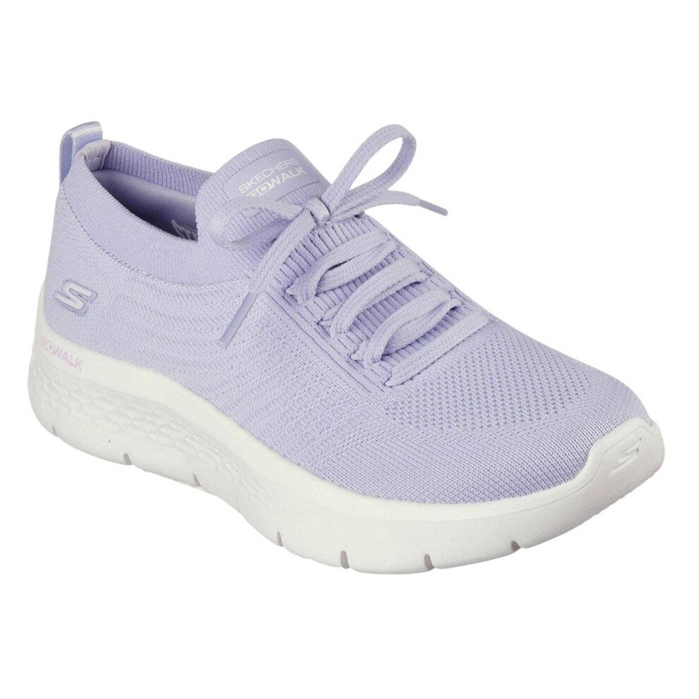 Skechers (2 Uk, Lavender) Womens/Ladies Go Walk Knitted Trainers
