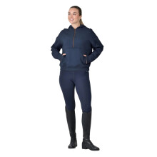 (14 UK, Navy) Dublin Womens/Ladies Fleece Pull Over Hoodie