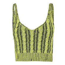 (14 UK, Green) Diesel Womens/Ladies Milos Cable Knit Bralette