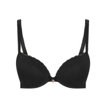 (34D, Jet Black) Ted Baker Womens/Ladies Bak El Lace Trim Charm Push Up Bra