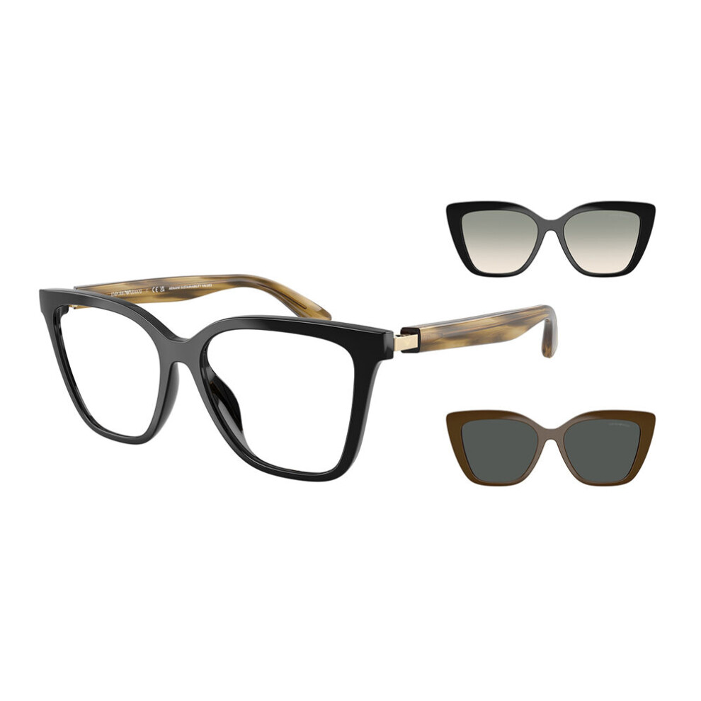 Emporio Armani (52) Ea4254u With Clip-On 62671W Women New Eyeglasses