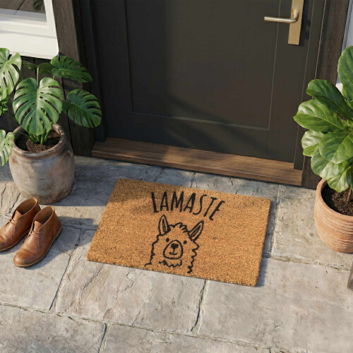 Welcome Coir Doormat, Non-Slip, 60x40 cm 2