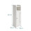 White Narrow Bathroom Cabinet with Adjustable Shelves 4