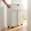 White Bathroom Storage Trolley, 4 Compartments 3