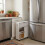 White Bathroom Storage Trolley, 4 Compartments 6