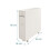 White Bathroom Storage Trolley with Pull-Out Drawer 4