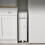White Bathroom Storage Trolley with Pull-Out Drawer 5
