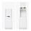 White Bathroom Storage Trolley with Pull-Out Drawer 8