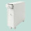 White Bathroom Storage Trolley with Pull-Out Drawer 7