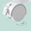 White Bathroom Storage Trolley with Pull-Out Drawer 9