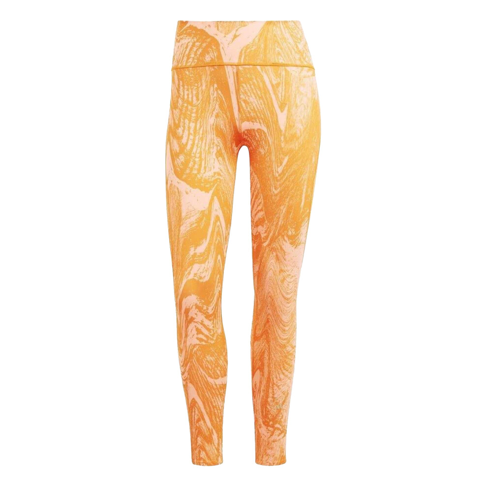 Adidas (16 Uk R, Orange) Womens/Ladies Marble Leggings
