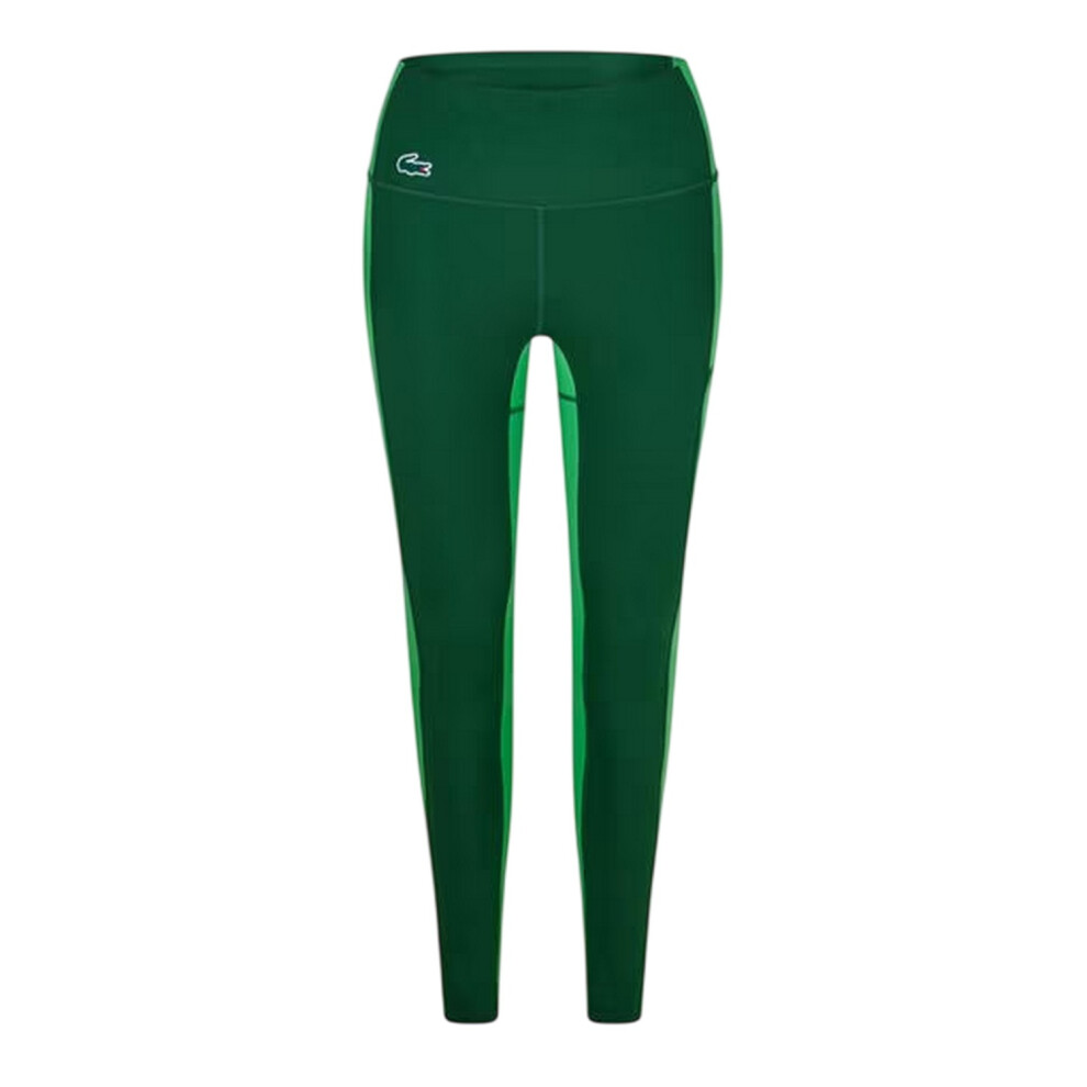 Lacoste (12 Uk, Green) Womens/Ladies Colour Block Leggings