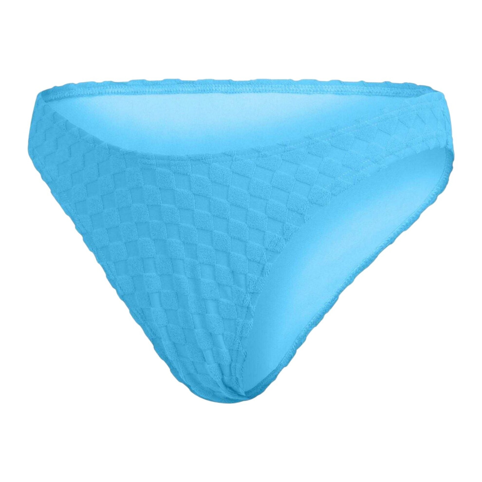 Speedo (16 Uk, Blue) Womens/Ladies Terrycloth High Waist Bikini Bottoms