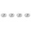 Crystal Rhinestone Button Flat back Decoration DIY 15mm 10 Pcs Clear 9