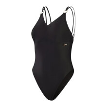 (8 UK, Black) Speedo Womens/Ladies Strappy Shaping One Piece Swimsuit