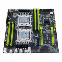 Placa Base X99 de Doble Zócalo LGA2011-3 Gigabit Ethernet M.2 NVMe Compatible con 8xDDR3, Máximo 256 GB, Placa Base X992D3