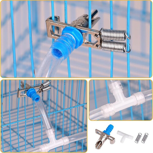 Rabbits Nipple Drinker Kit with Automatic Watering System, 12 Drinkers, 23ft Hose, and Installation Tools