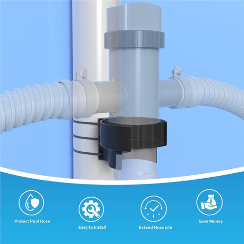 2pcs Swimming Pool Plunger Valve Bracket for Major Brands, Premium ABS, Quick Setup for 1
