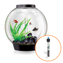 biOrb Classic 60L Aquarium in Black with MCR LED Lighting and Heater Pack