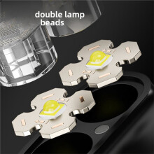 Stirnlampe, Kamera-Stil, Wasserdicht, Wiederaufladbar, Lange Akkulaufzeit, Outdoor-Stirnlampe mit Sensor für Angler