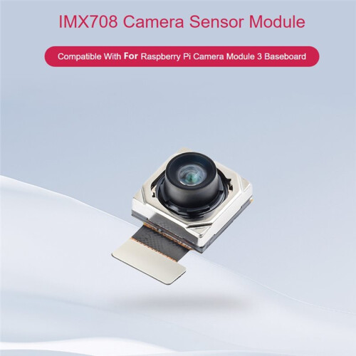 IMX708-120 Camera Sensor Module, 120 FOV, Support Autofocus, Compatible with for Raspberry Pi Camera Module 3 Baseboard 2