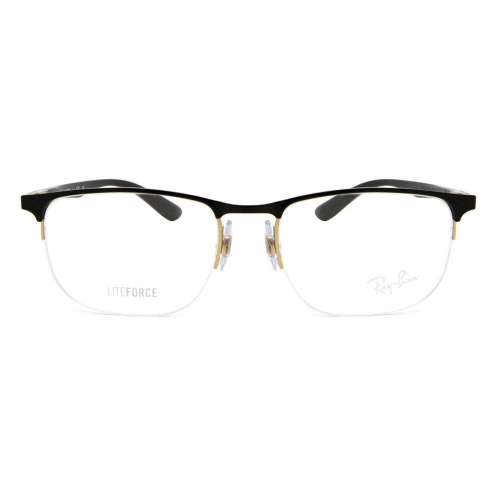 Ray - Ban Unisex Black Rx6513 2890 Optical Frames Metal Transparent Geometric Normal - Image 3