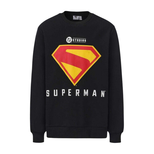 Superman (XL, Black) Superman Mens Logo Sweatshirt