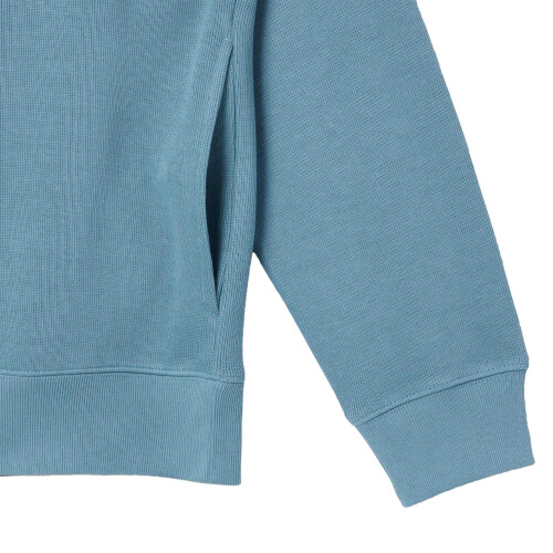 Lacoste (M, Blue) Lacoste Mens Interlock Quarter Zip Sweatshirt 2