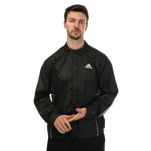 Adidas (L, Black) Adidas Mens Traveer WIND RDY Wind Jacket