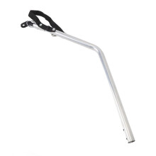 Bike Trailer Tow Bar Bicycle Cargo Trailer Drawbar Steel Tow Arm Replacement 74cm with Safety Strap