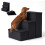 Foldable Dog Steps with Storage, Medium, Black 2