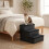 Foldable Dog Steps with Storage, Medium, Black 3