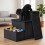 Foldable Dog Steps with Storage, Medium, Black 5