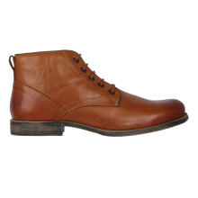 (11 UK, Dark Tan) Firetrap Mens Casca Vintage Look Leather Casual Flat Boots