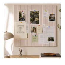 Self-Adhesive Felt Pinboard, Light Brown, 60x40 cm
