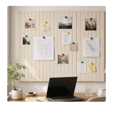 Self-Adhesive Felt Pinboard, Beige, 120 x 90 cm