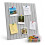 Self-Adhesive Felt Pinboard, Light Gray, 60x40 cm 2