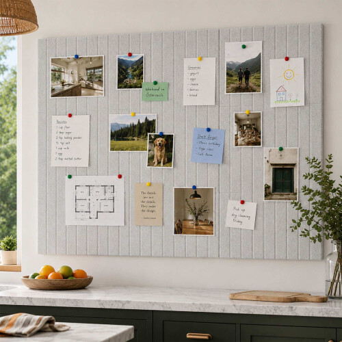 Self-Adhesive Felt Pinboard, Light Brown, 120x90 cm 2