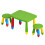 Kids' Table Set with 2 Stools, Multicolour Plastic 9