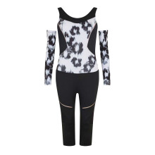 (10 UK, White) Head Womens/Ladies Abstract Floral Scoop Neck Ski Suit