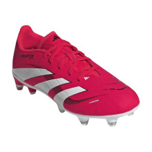 (5 UK, Red/White) Adidas Childrens/Kids Predator League Soft Ground Football Boots