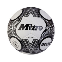 (4, Black/White) Mitre Delta Futsal 24 Handball
