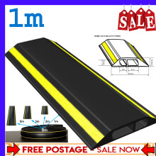 Floor Cable Cover Protector Rubber Heavy Duty Trunking Wire Lead Trip Bumper4siz